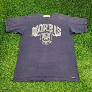 Vintage 90s Morris College Shirt L/XL 23x28 Blue
